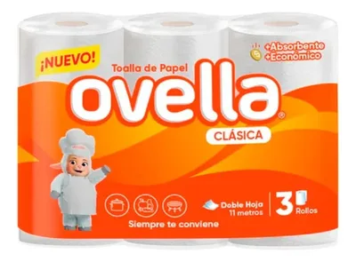Toalla De Papel Doble Hoja Absorbente Cocina