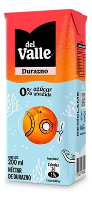 Néctar Zero Azúcar Durazno Del Valle 200ml Pack