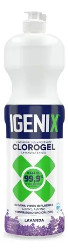 Cloro Gel Desinfectante Botella 900ml Lavanda