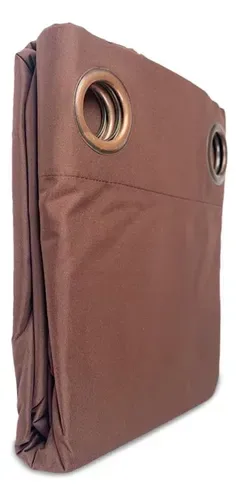 Cortina Microfibra Blackout Térmica 140x225cm Chocolate
