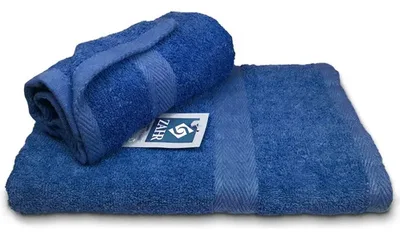 Toalla De Baño Algodón 100% Colección Zahr Azul