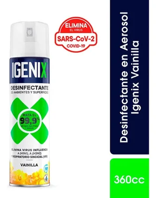 Desinfectante En Aerosol 360cc Elimina Virus Bacterias