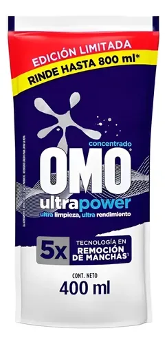 Detergente Líquido Concentrado Omo Ultra Power