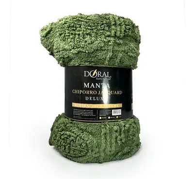 Manta Chiporro Jacquard Térmica Poliéster Coral Claro