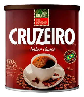Café Instantáneo Suave Cruzeiro Lata 170g