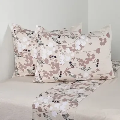 Set De Sábanas 200 Hilos Estampadas 2.5 Plazas Verde Oscuro