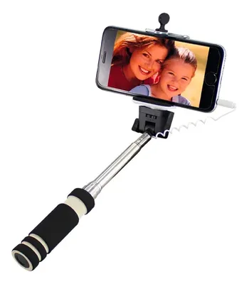 Mini Selfie Stick Monopod Negro 115cm Negro