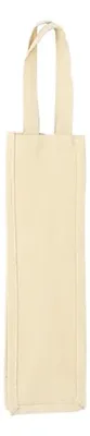 Bolsa Botella Vino Algodón Canvas Natural Natural