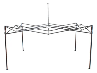 Base Toldo Araña 3x3 Gris - Acero Esmaltado