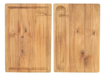 Tabla Doble Acacia 60x40cm - Corte Carne/verduras