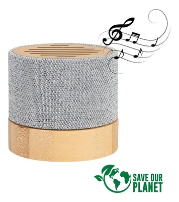 Eco-friendly Bamboo Speaker True - Bluetooth 5.3 Gris