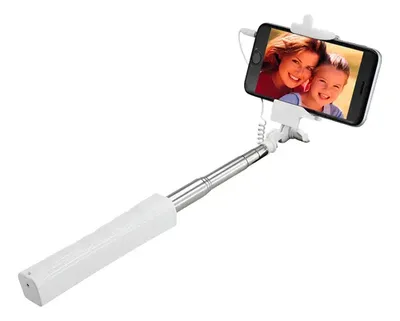 Selfie Stick Monopod Extensible 150cm Blanco Blanco