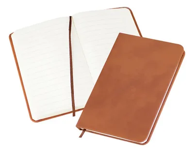 Libreta A6 Pu Café Claro - 80 Hojas