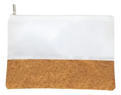 Estuche Corcho Blanco Poliéster Sublimación 22x15cm