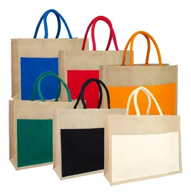 Bolso Yute Canvas Natural Algodón 45x35cm