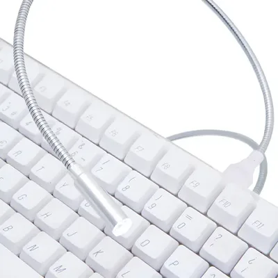 Usb Led Lámpara Metálica Flexible Plata