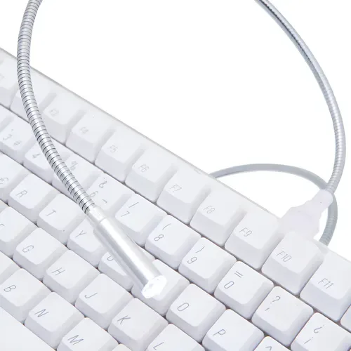 Usb Led Lámpara Metálica Flexible Plata