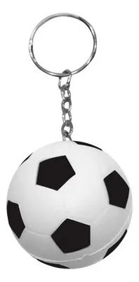 Llavero Anti-stress Fútbol Plateado - Calidad Premium