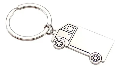 Llavero Metálico Truck Plateado - Calidad Premium Plateado