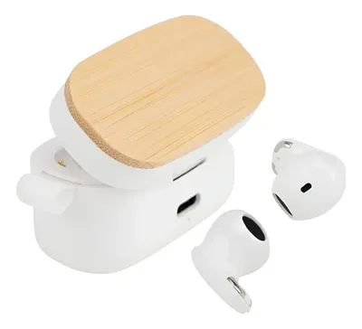 Audífonos Inalámbricos Bamboo 5.3 Bluetooth Blanco