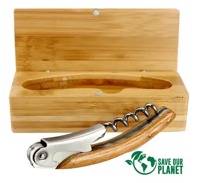 Multiherramienta Vino Bamboo Natural - Regalo Original Natural