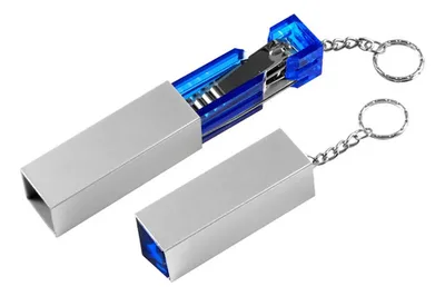 Llavero Manicure Set - Azul/rojo