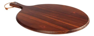 Tabla Acacia Pizza Natural 47cm Redonda Natural