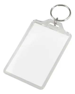 Llavero Grande Porta-foto Acrílico Transparente