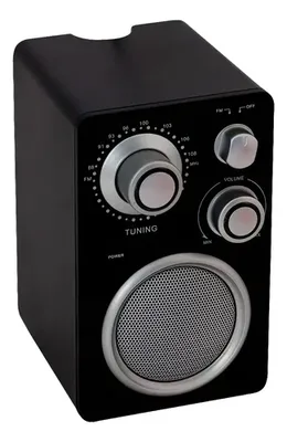 Parlante Altavoz Radio Fm Negro - Modelo T18 Negro
