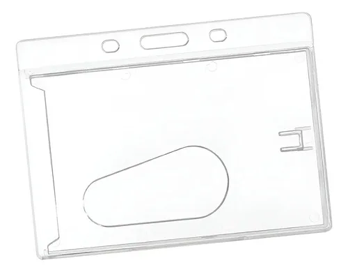 Porta-credencial Acrílico Transparente Plata