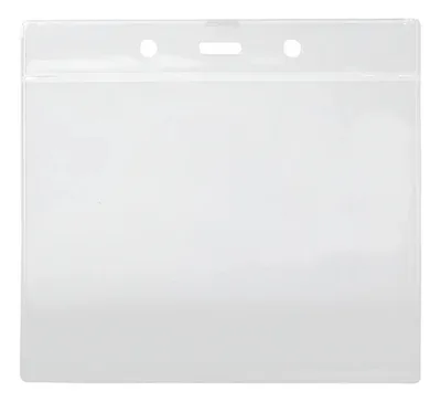 Porta-credencial Grande Horizontal Transparente Pvc