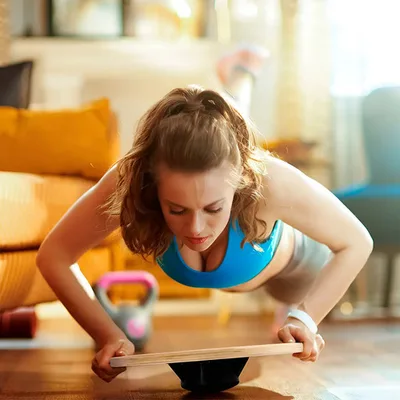 Balance Board Wood Disc - Fitness Accessory