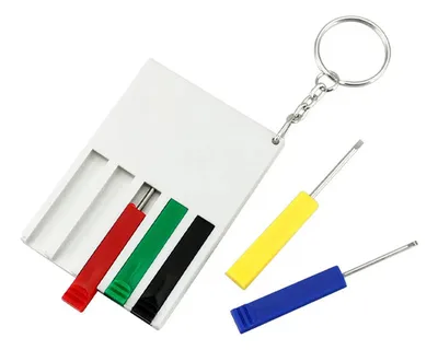 Llavero Mini-destornilladores Blanco - Herramientas Blanco