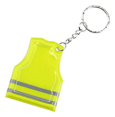 Llavero Pvc Reflectante Amarillo Casaca Seguridad