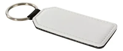 Llavero Bandera Sublimación Blanco 11x3.8cm