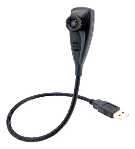 Usb Web-cam Metálica Negra 1.3mp