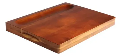Tabla De Alimentos Acacia Dual Natural 40x30cm Natural