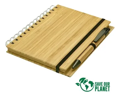 Cuaderno Ecológico Bamboo Tapas Duras 70 Hojas Natural