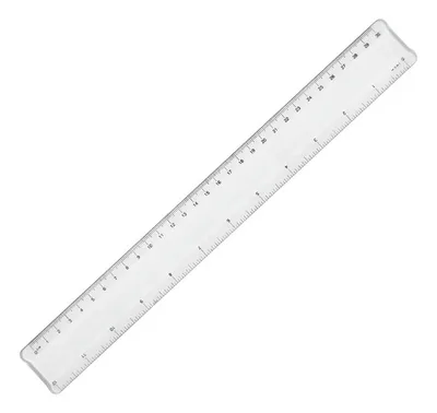 Regla Acrílica 30cm Transparente