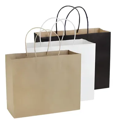 Bolsa Papel 120g/m2 Kraft Reciclable 3 Colores