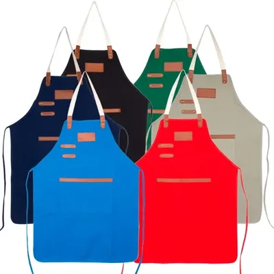 Pechera Asador Canvas Algodón 10oz - Varios Colores