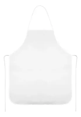 Eco Delantal Simple Blanco - Sublimación Pet 80g Blanco