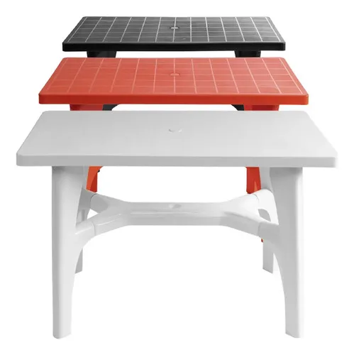 Mesa Plástica Rectangular Turín - Polipropileno