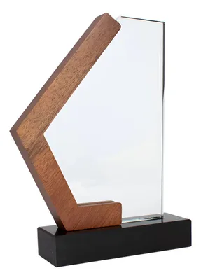 Trofeo Mercx Madera Mármol Cristal - Calidad Premium Natural