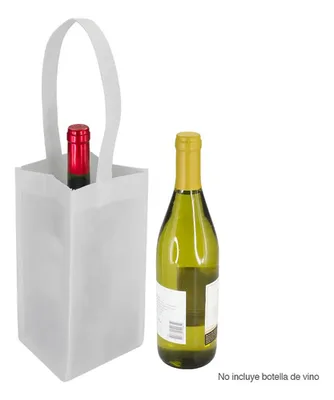 Porta-botella Vino Sublimación Blanco Pet 100g