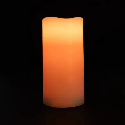 Vela Led Blanca 15x7.3cm Decorativa Blanco
