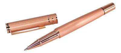 Roller Pen Metálico Cobre - Escritura Azul