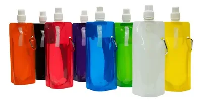 Botella Pet Flexible 440cc Varios Colores