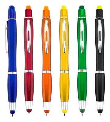 Bolígrafo Touch 6 Colores Con Cera - Multifuncional