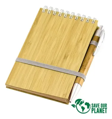 Libreta Ecológica Bamboo 70 Hojas Natural Natural